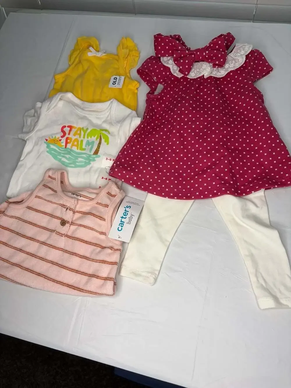 Carters Baby Girls Assorted Summer Outfit Lot Size 3-6M